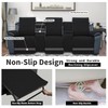 Easy-Going Recliner Sofa Cover with Console, Reversible Couch Cover for