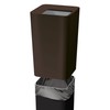Asbel Leclerc CV Square Trash Can Without Lid, 2.6 gal