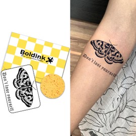 Boldink Temporary Tattoos, semi permanent tattoos, 15-day long lasting tattoo sticker, waterproof and anti-reflective, unique design(Butterfly 11)