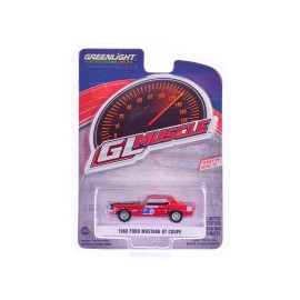 DCD 1968 Ford Mustang GT Coupe #68 "Charlie Henry Race Car" Red "GreenLight Muscle" Series 29 1/64 Diecast Model Car by Greenlig