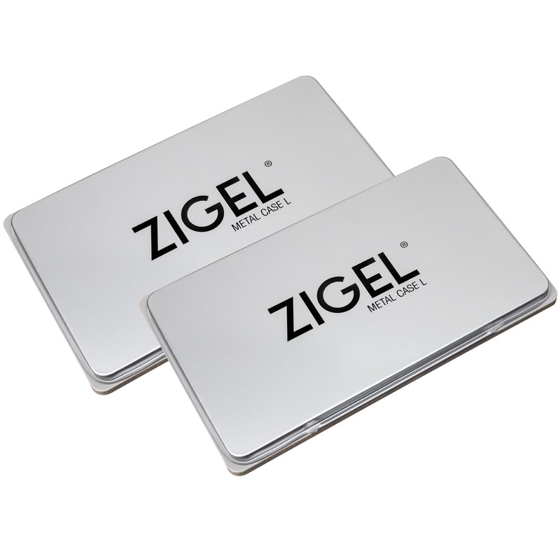 2 Pack Metal Case Stamp Pad Large Size, Dry -