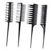 Baluue 4pcs Hair Styling Comb Set Professional Dye Combs Hooks