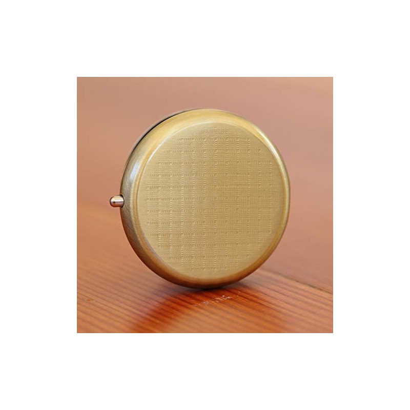 Heart on Golf Ball Brass Pill Box