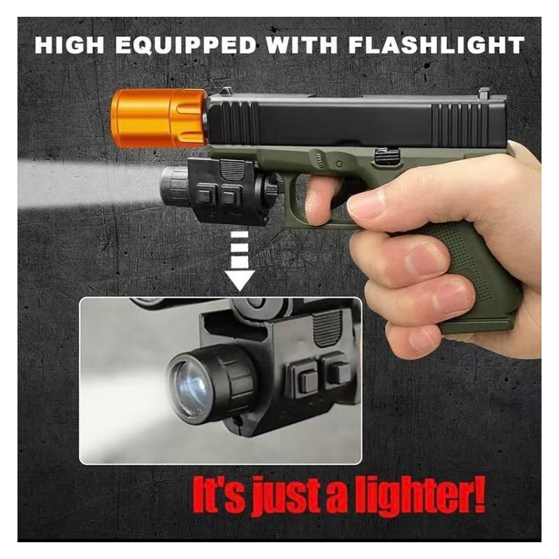 [Gas Not Included]Cool Butane Windproof Torch Lighter,with 2 Flame Modes,Refillable,