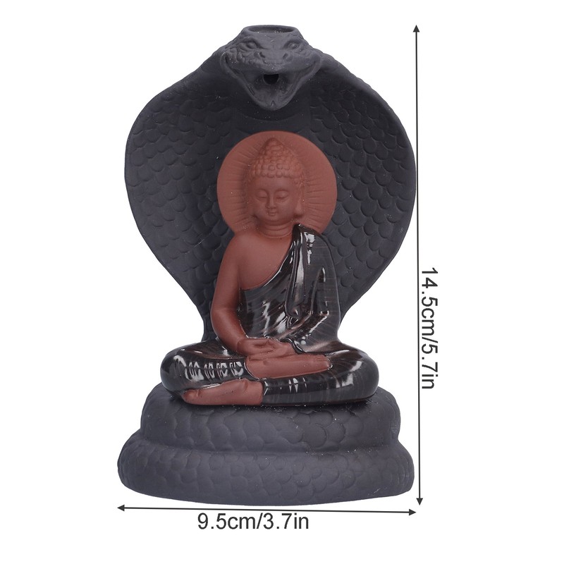 Buddha Incense Burner Handicraft Aromatherapy Backflow Incense Holder Ornament for