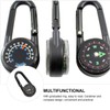 Gatuida Pocket Camping Compass Double Side Carabiner Compass Clip for