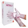 Guantes De Nitrilo Metálicos Uniseal Rosa Talla Ch