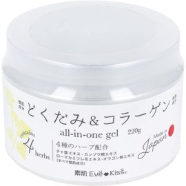 Squeeze Corporation Bare Skin EveKiss Herb in Dokudami, All-in-One Gel, 7.8 oz (220 g)