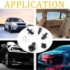 Bumper_Carparts 100PACK Bumper Clips FENDER TRIM Car Auto Push Pin