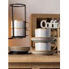 Gomakren 2.5 Ounce Espresso Cups Set of 4, Small Stackable