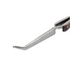 Tweezers Soldering Self Closing Fiber Grip Cross Locking 6-1/2" Bent
