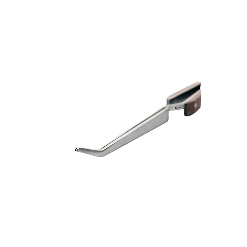 Tweezers Soldering Self Closing Fiber Grip Cross Locking 6-1/2" Bent