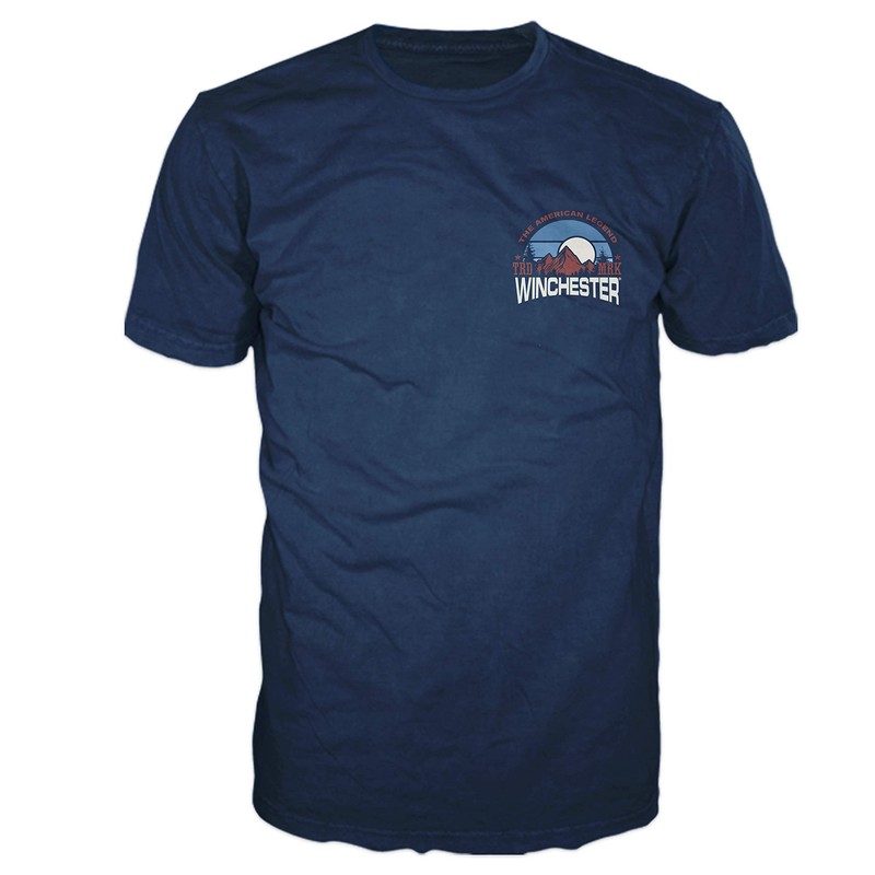 The Winchester American Mountain Rider Camisetas para hombre, marino, 3X-Large