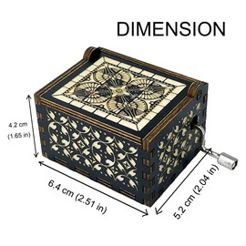 ukebobo Music Box Gift for Mom, Thank You for Being Such an Important Piece Music Box, U R My Sunshine Music Box, Mom Birthday Gifts, Retirement Thanksgiving for Mom, Flower Design-014