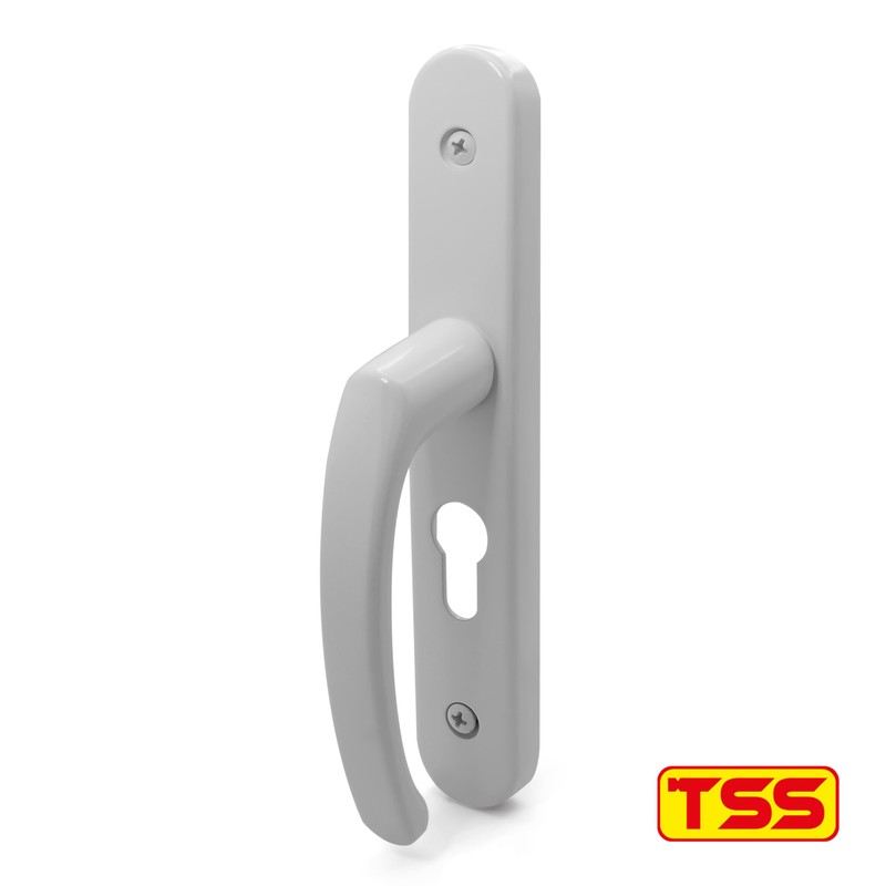 TSS UPVC Door Handle Set, 48mm PZ (Centres), Lever/Lever, Screw