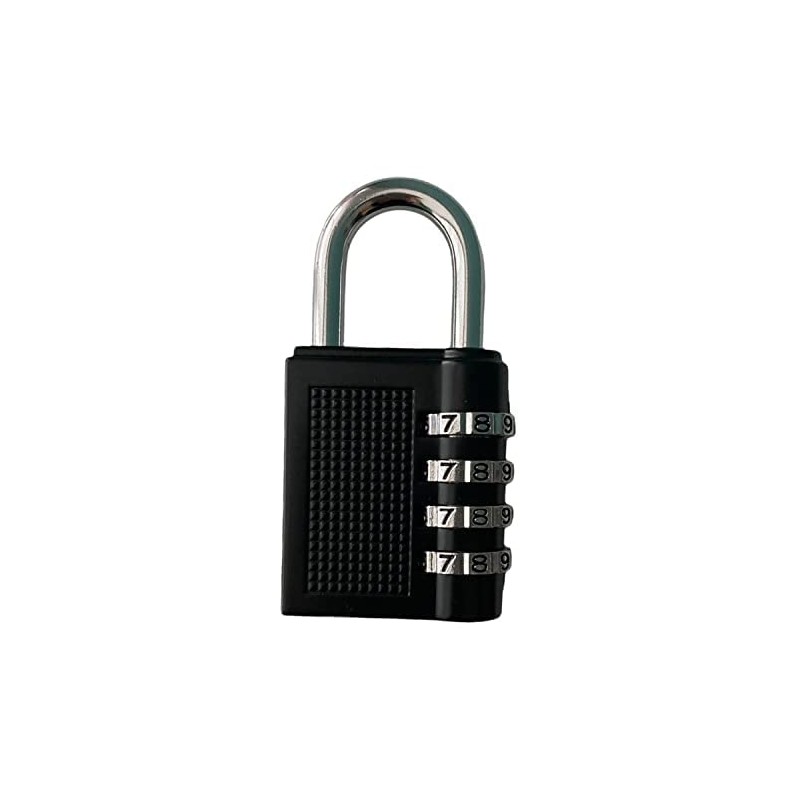 Padlock 4 Digit Combination Lock Security Home - Black