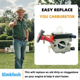 Carburetor HS87 Fit for Stihl New Type HS82 HS82R HS82RC HS82RC-E HS82R-Z HS82T HS82T-Z HS87 HS87R HS87R-Z HS87T HS87T-Z Hedge Trimmers Replacement Part 4237 120 0621