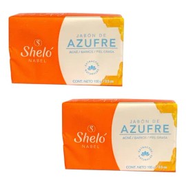 Jabon De Azufre Shelo Nabel® 100grs. 2 Piezas