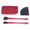 4Pcs Silicone Glue Kit 2 Brush 1 Comb and 1
