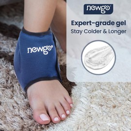 NEWGO Cooling Pads Ankle Cooling Bandage Ankle Brace with Cooling Gel Cold Therapy Ankle Rheumatism Chemotherapy Ankle Pain Ankle Brace One Size (1 Piece)