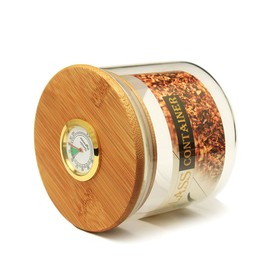 MUXIANGタバコジャー缶シガー収納ジャーシガー加湿器小型丸型加湿器ガラス気密保存タバコパイプラックスタンドタバコパイプ（WMCG0014）