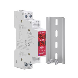 Smart Switch,WiFi 2P 18mm 16A AC100-240V DIN Rail Switch Supports Complete Circuit Disconnect for Safety,Smart Home Timer and Remote Control via Smart Life/Tuya,Energy Monitoring,FCC Certified