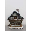 Small Figures & Ornaments Winter children House with Balcony illuminated