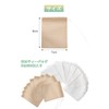 YFFSFDC Disposable Empty Bags with Drawstring Non Woven Unbleached Tea
