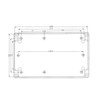 Junction box, surface-mounted junction box for wet rooms, 200 x