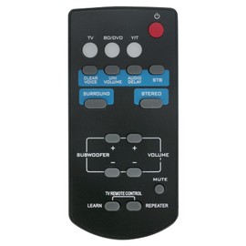 ALLIMITY FSR60 WY57800 Remote Control Replace fit for Yamaha Soundbar YAS-101 YAS-101Bl ATS-1010 YAS101 YAS101Bl ATS1010 FSR60-WY57800