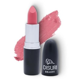 DISURI Beauty Matte Bullet Long Wear Lipstick - Vegan and Cruelty-Free - Smudge and Waterproof Matte Lipstick with Moisturizing Formula - All Day Comfort - (Petal Kiss #20)