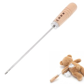 Angoily Stuffing Tool, Cotton Fillings Plug Awl with Wooden Handle Tool Stuffed Doll Filler DIY Toy Filling Device for Cotton Dolls Plush Toys Pillow Stuffer