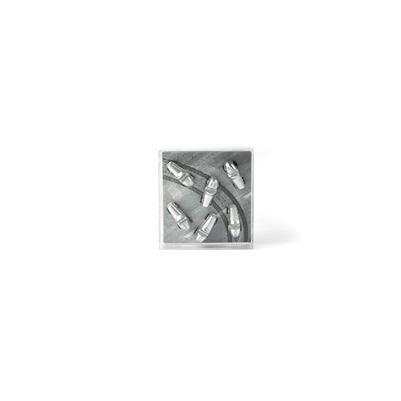 Trendform® Magnets Race CAR, Set of 6, Silver/Black