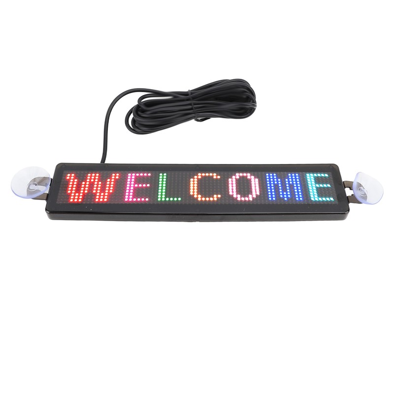 LED Scrolling Sign 12x72 Pixels 230x50mm Bluetooth APP Programmable LED