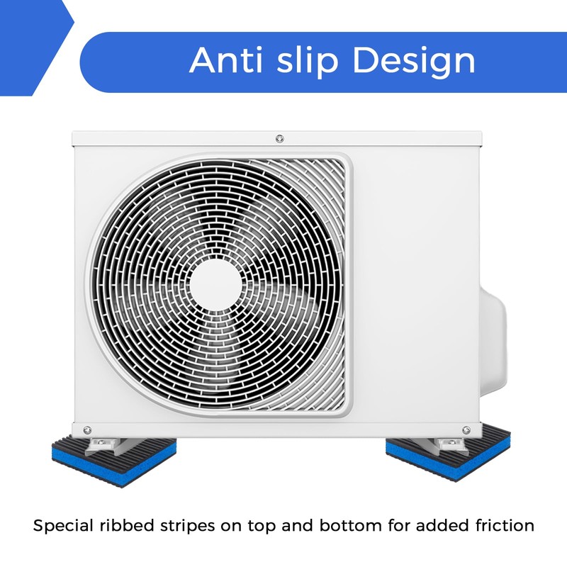 QDOCURO 4Pcs Anti Vibration Pads 4'' X 4'' X 7/8"