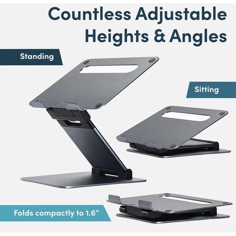 Lifelong Laptop Stand For Desk, Adjustable 11-17in, Ergonomic Riser