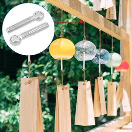 M METERXITY 4pcs Mechanical Shoulder Lift Eyebolt Rigging Chandelier Fence Stainless Steel Hanging Bolts for Park Decoration (M5mmx25mm)