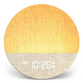 Dreamegg Sunrise 1 - Sunrise Alarm Clock, Sound Machine for Sleep, Customizable Sleep Routines, Dimmable Night Light, 29 Soothing Sounds, White Noise Machine, Wake Up Light for Bedrooms, Adults, Kids