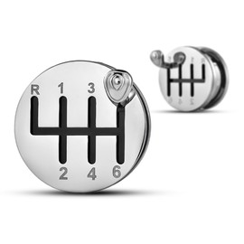 ERKUOO 2PCS Car Gears Gauges for Ears Screw Ear Tunnels Plugs Flesh Stretchers Piercing Earrings Expander Accessories For Women Mens 2g(6mm)