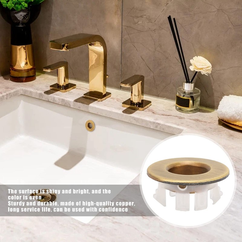 Overflow Ring for Sink Brass Round Sink Overflow Rings Decorative