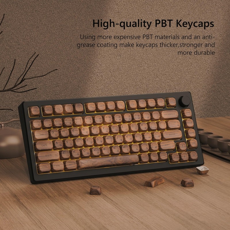 Womier PBT Keycaps - MOA Keycaps for Mechanical Keyboard 60