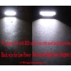 6" Oval LED Backup Reverse Fog White Light w Grommet