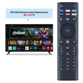 New XRT140V4 XRT140-V4 Replacement Remote Control for Vizio Smart TV D24F-J09 D32H-J09D 32F-J04 D40F-J09 D43F-J04 D24H-J09 D43F-J04 D43FJ04 D24FJ09 D32HJ09D 32FJ04 D40FJ09 D-Series D24H-J09