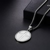 Flongo Saint Christopher Necklace for Men: Cross Saint Christopher Locket