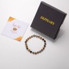 ZKJTEARY Heart Tiger Eye bracelet for Women Men 18k gold