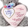 Me To You Bear 9" Big Hugs Padded Heart, Grey