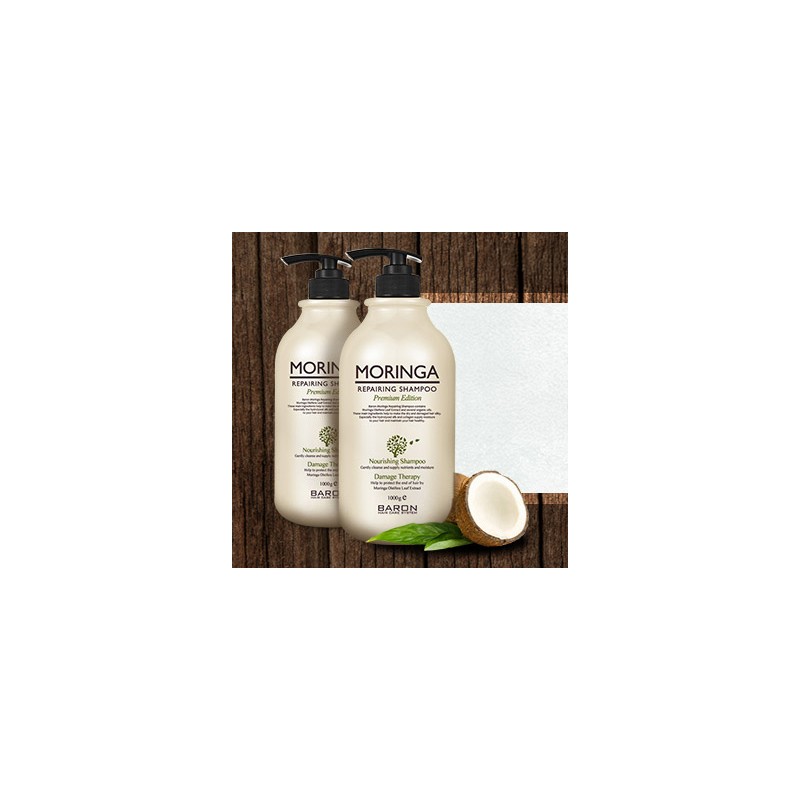 바론 모링가 리페어링 샴푸, 1L, 1개 Baron Moringa Repairing Shampoo,