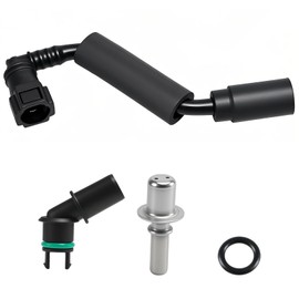 FUSCH Positive Crankcase Ventilation Valve Tube Hose and PCV Valve Fitting Adapter Connector Kit Compatible with Chevy Traverse Buick Enclave GMC Acadia 2012-2017 Replace# 12648138 12681693 12583384