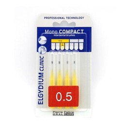 Elgydium Mono Compact Yellow 0.5 Interdental Brushes 4 Items