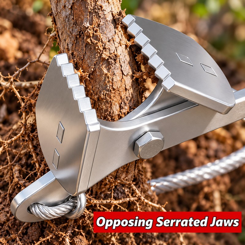 Steel Tree Root Puller and Sapling Removal Tool for Landscaping,
